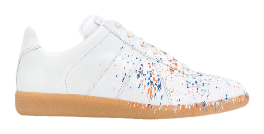 maison margiela paint splatter gats sneakers