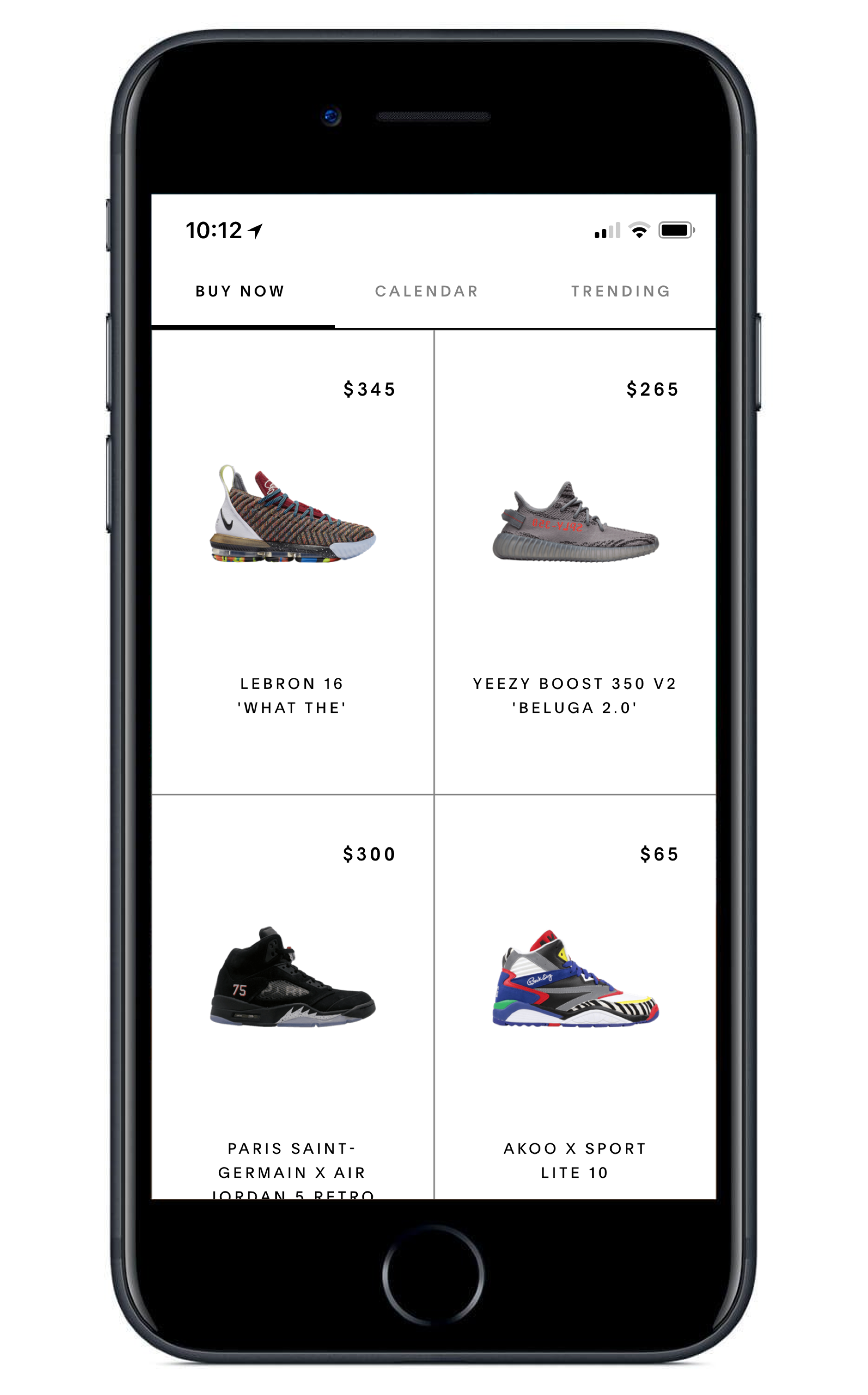 the GOAT mobile application