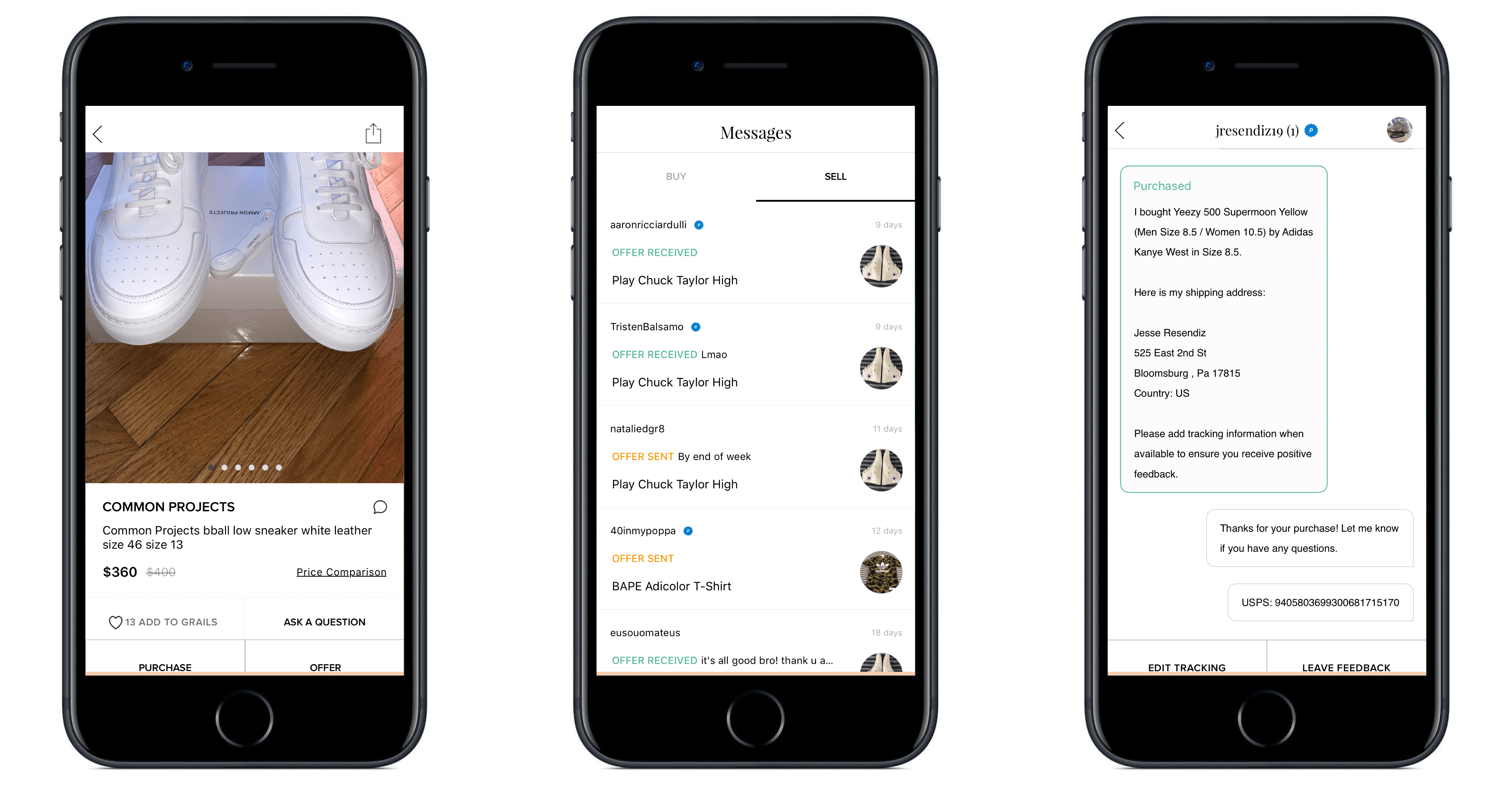 the grailed mobile application